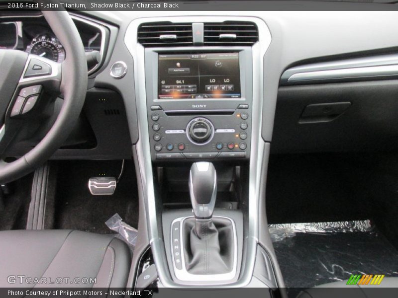 Controls of 2016 Fusion Titanium