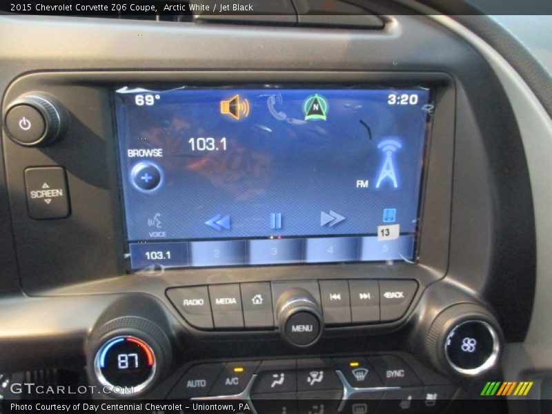 Arctic White / Jet Black 2015 Chevrolet Corvette Z06 Coupe