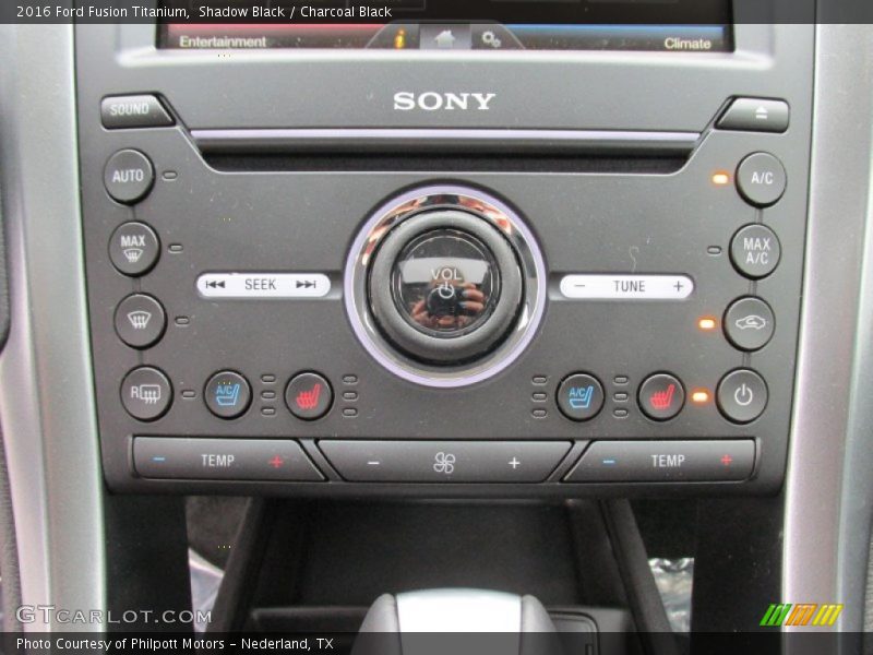 Controls of 2016 Fusion Titanium
