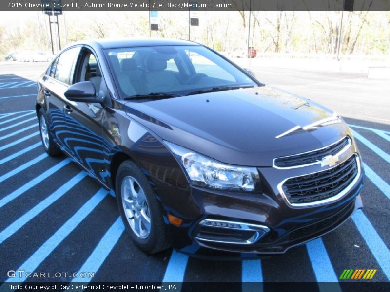 Autumn Bronze Metallic / Jet Black/Medium Titanium 2015 Chevrolet Cruze LT