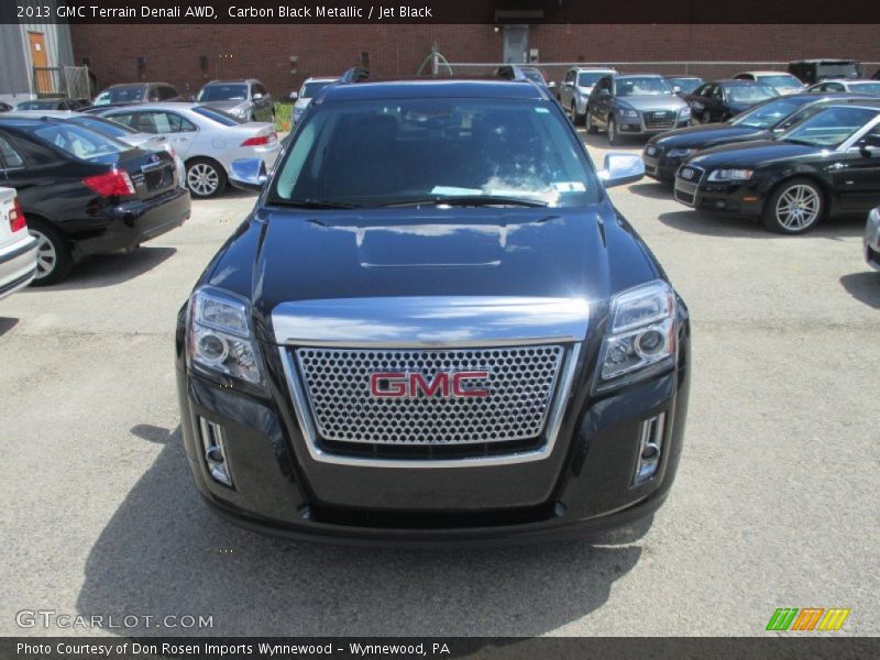 Carbon Black Metallic / Jet Black 2013 GMC Terrain Denali AWD