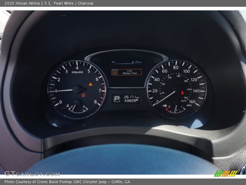Pearl White / Charcoal 2015 Nissan Altima 2.5 S