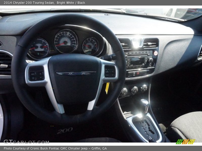 Bright White / Black 2014 Chrysler 200 Touring Sedan