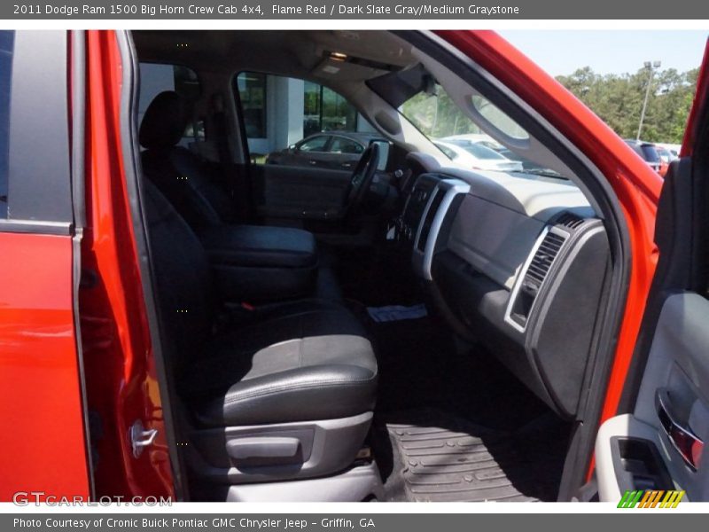 Flame Red / Dark Slate Gray/Medium Graystone 2011 Dodge Ram 1500 Big Horn Crew Cab 4x4