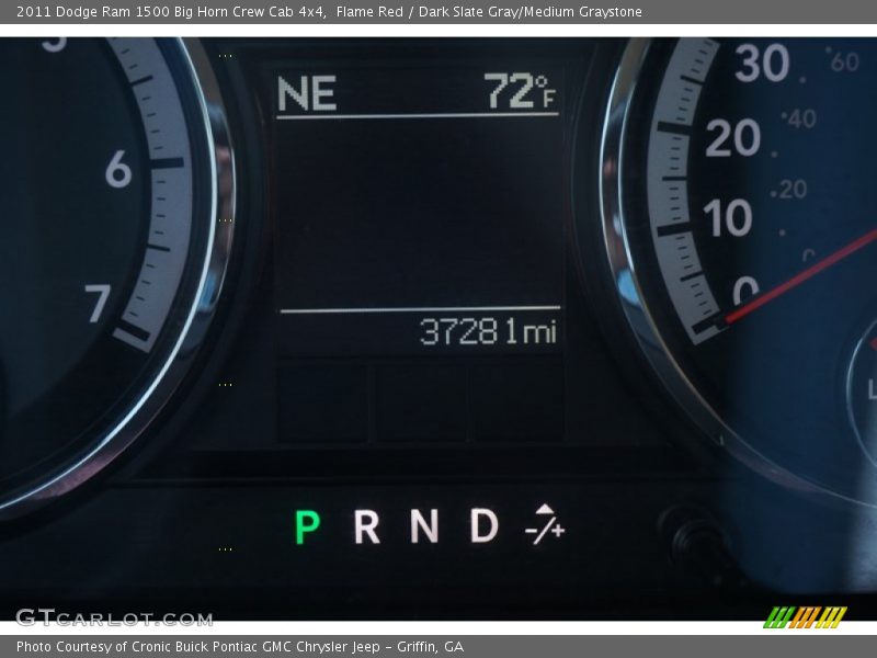 Flame Red / Dark Slate Gray/Medium Graystone 2011 Dodge Ram 1500 Big Horn Crew Cab 4x4