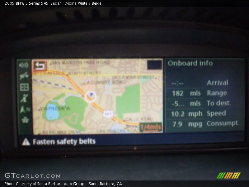 Alpine White / Beige 2005 BMW 5 Series 545i Sedan