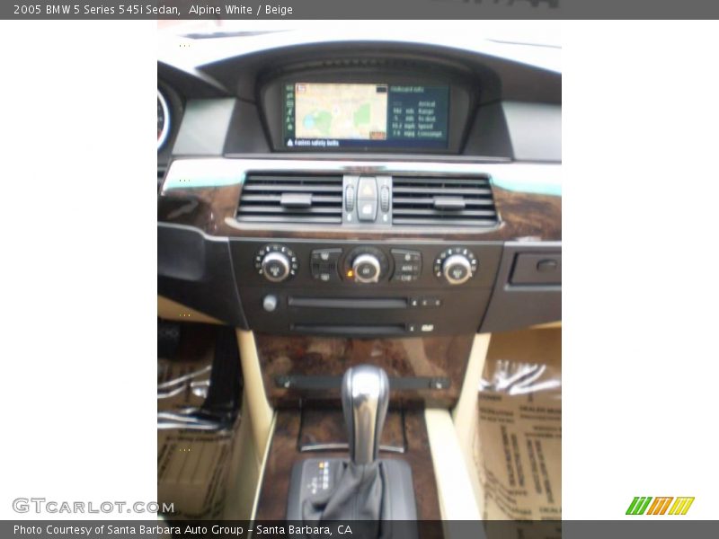 Alpine White / Beige 2005 BMW 5 Series 545i Sedan