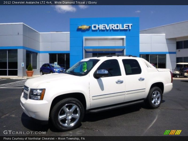 White Diamond Tricoat / Ebony 2012 Chevrolet Avalanche LTZ 4x4