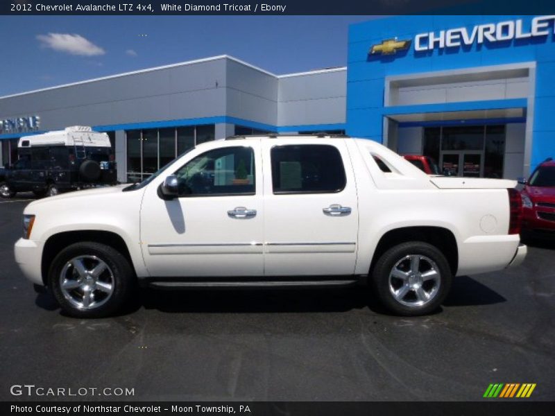 White Diamond Tricoat / Ebony 2012 Chevrolet Avalanche LTZ 4x4