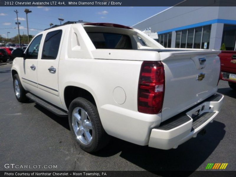 White Diamond Tricoat / Ebony 2012 Chevrolet Avalanche LTZ 4x4