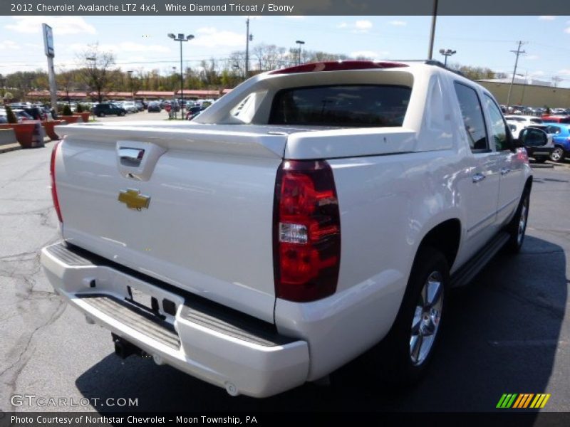 White Diamond Tricoat / Ebony 2012 Chevrolet Avalanche LTZ 4x4