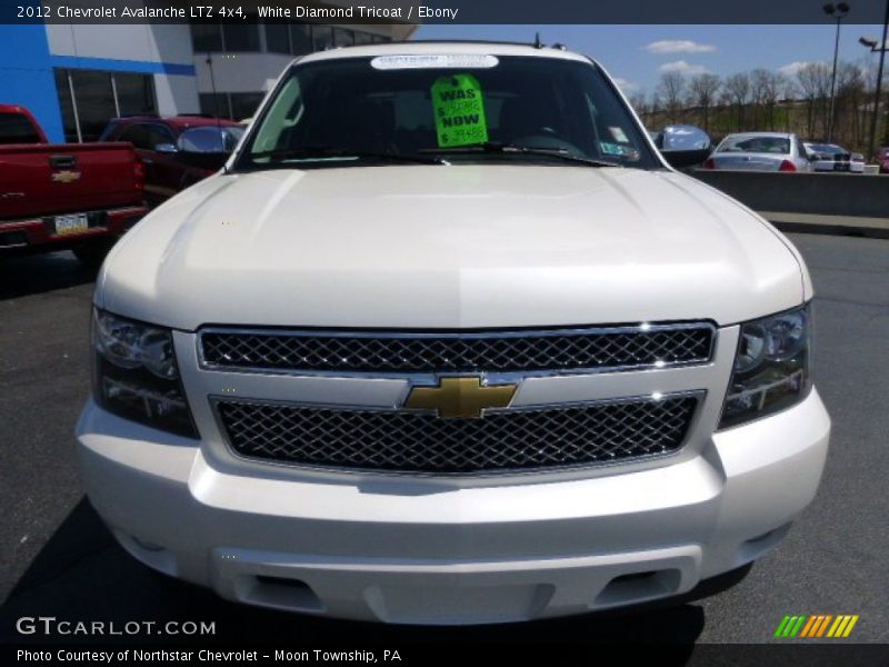 White Diamond Tricoat / Ebony 2012 Chevrolet Avalanche LTZ 4x4