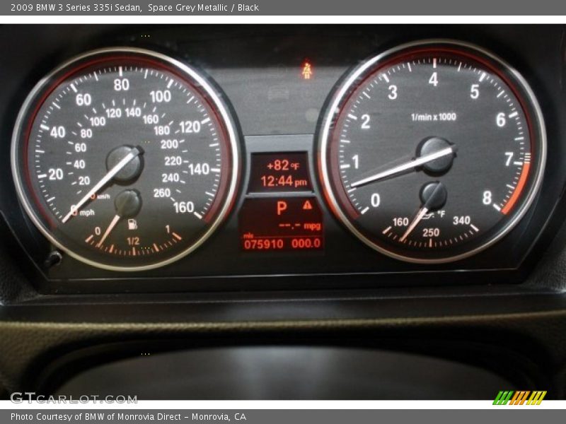Space Grey Metallic / Black 2009 BMW 3 Series 335i Sedan