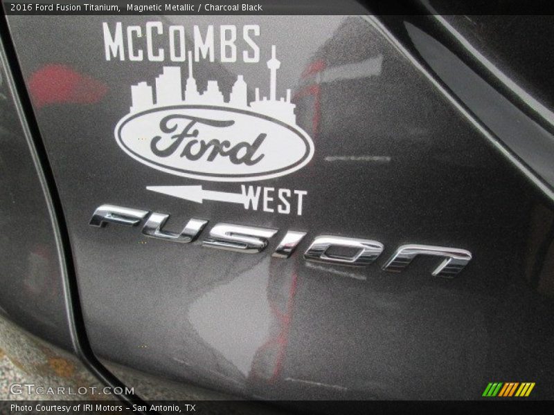 Magnetic Metallic / Charcoal Black 2016 Ford Fusion Titanium