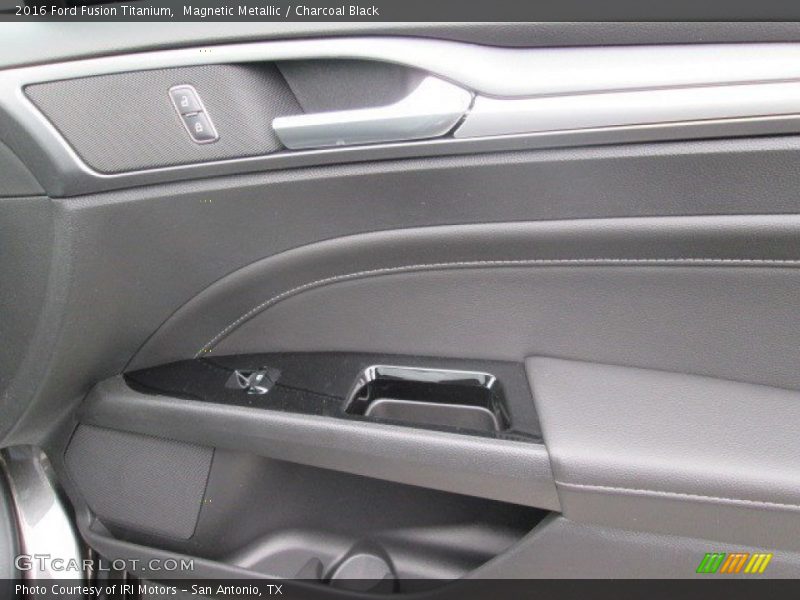 Magnetic Metallic / Charcoal Black 2016 Ford Fusion Titanium