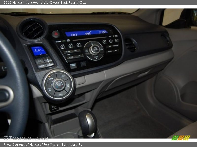 Crystal Black Pearl / Gray 2010 Honda Insight Hybrid LX