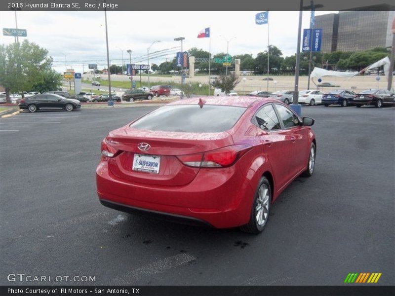 Red / Beige 2016 Hyundai Elantra SE