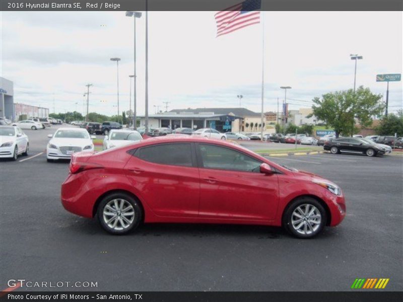 Red / Beige 2016 Hyundai Elantra SE