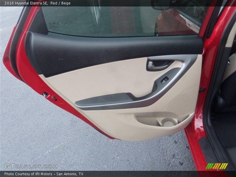 Red / Beige 2016 Hyundai Elantra SE