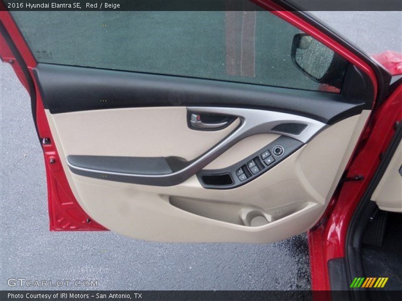 Red / Beige 2016 Hyundai Elantra SE