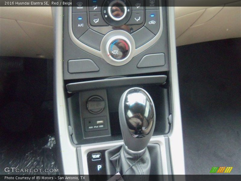 Red / Beige 2016 Hyundai Elantra SE