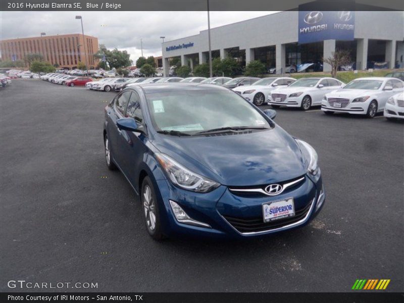 Blue / Beige 2016 Hyundai Elantra SE