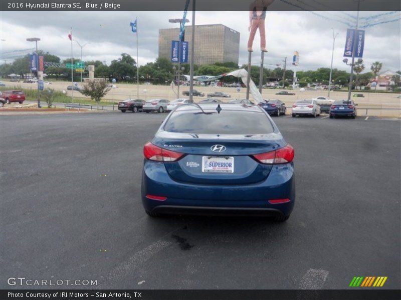 Blue / Beige 2016 Hyundai Elantra SE