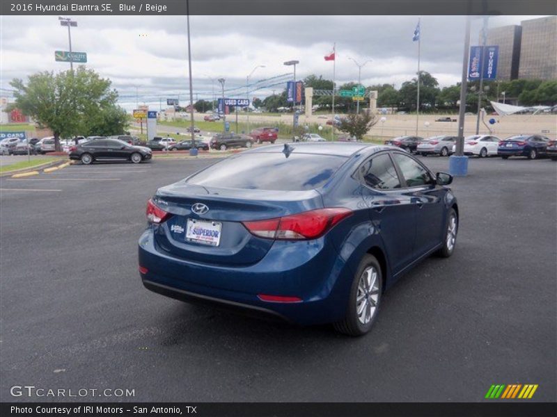 Blue / Beige 2016 Hyundai Elantra SE