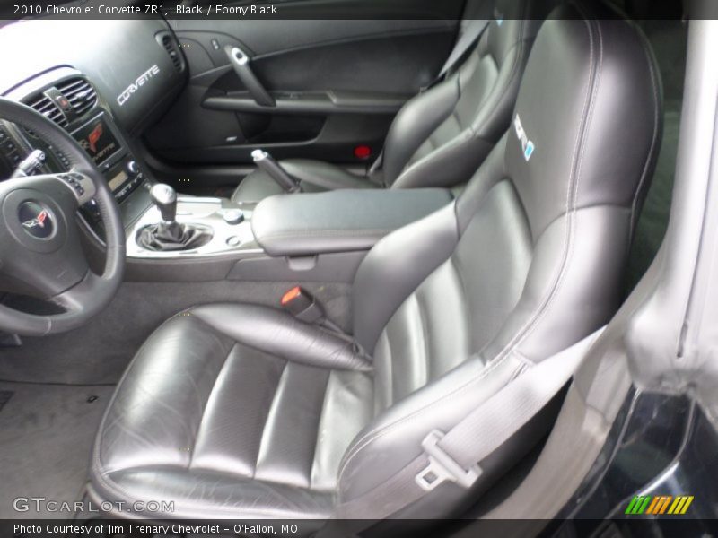 Front Seat of 2010 Corvette ZR1