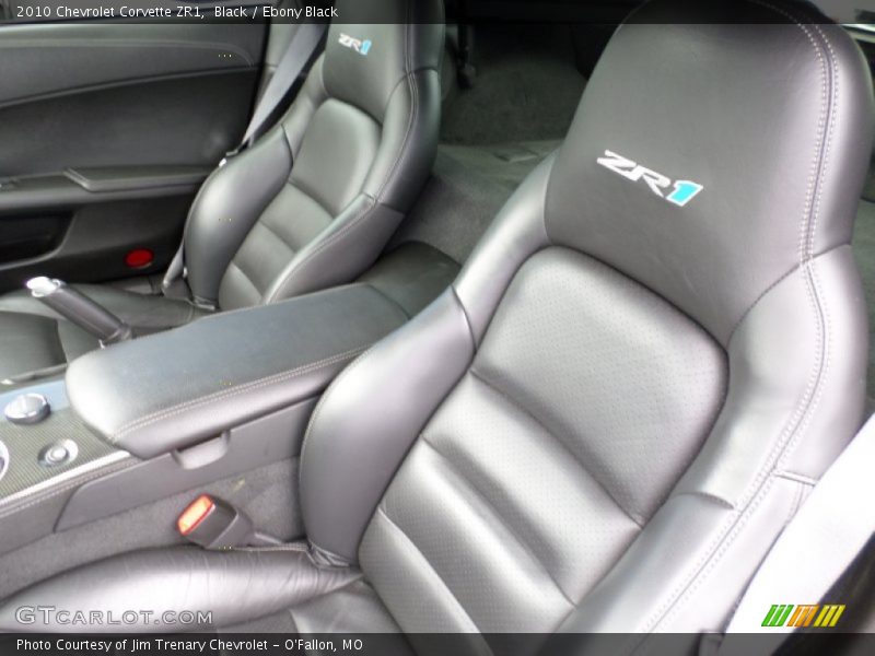 Front Seat of 2010 Corvette ZR1
