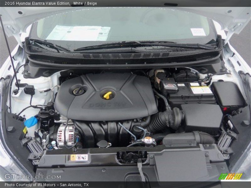 White / Beige 2016 Hyundai Elantra Value Edition
