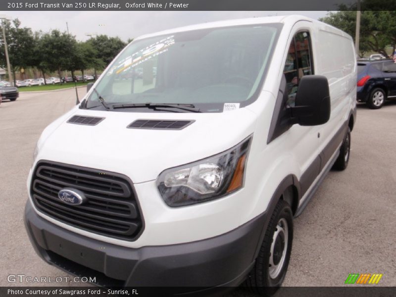 Oxford White / Pewter 2015 Ford Transit Van 250 LR Regular