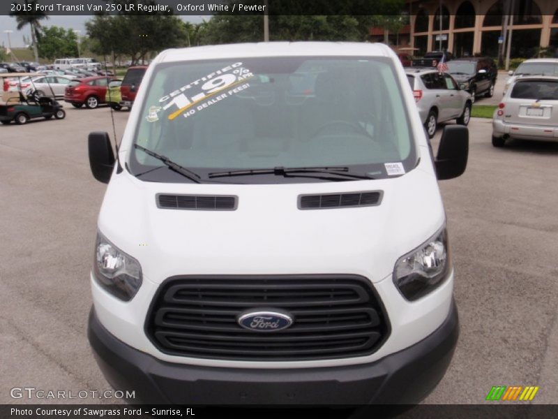 Oxford White / Pewter 2015 Ford Transit Van 250 LR Regular