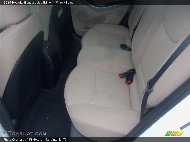 White / Beige 2016 Hyundai Elantra Value Edition