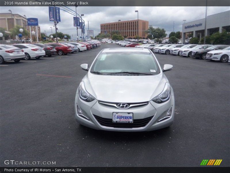 Silver / Black 2016 Hyundai Elantra Value Edition