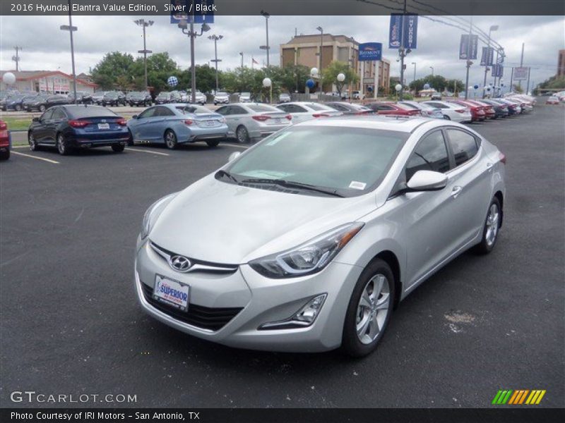 Silver / Black 2016 Hyundai Elantra Value Edition