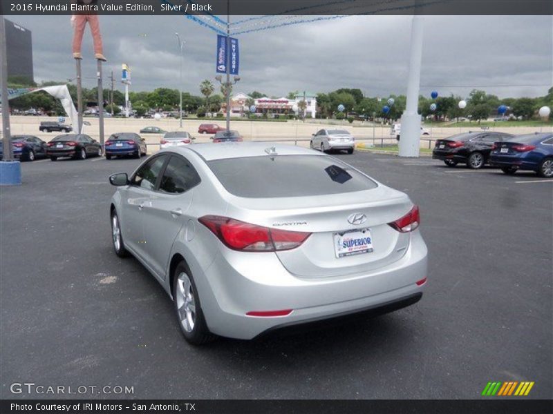 Silver / Black 2016 Hyundai Elantra Value Edition