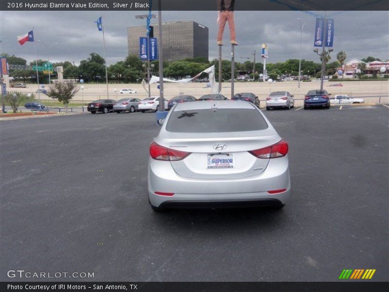 Silver / Black 2016 Hyundai Elantra Value Edition