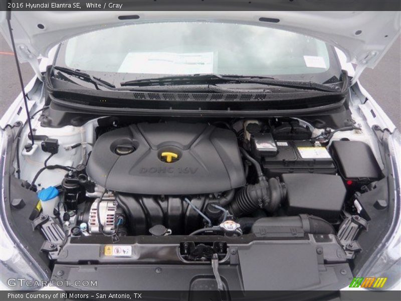 White / Gray 2016 Hyundai Elantra SE