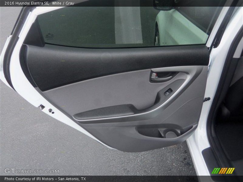 White / Gray 2016 Hyundai Elantra SE