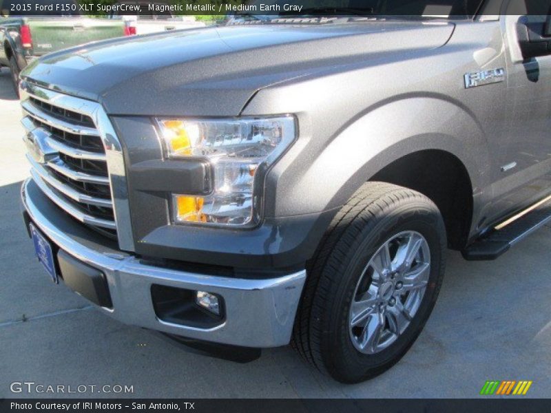 Magnetic Metallic / Medium Earth Gray 2015 Ford F150 XLT SuperCrew