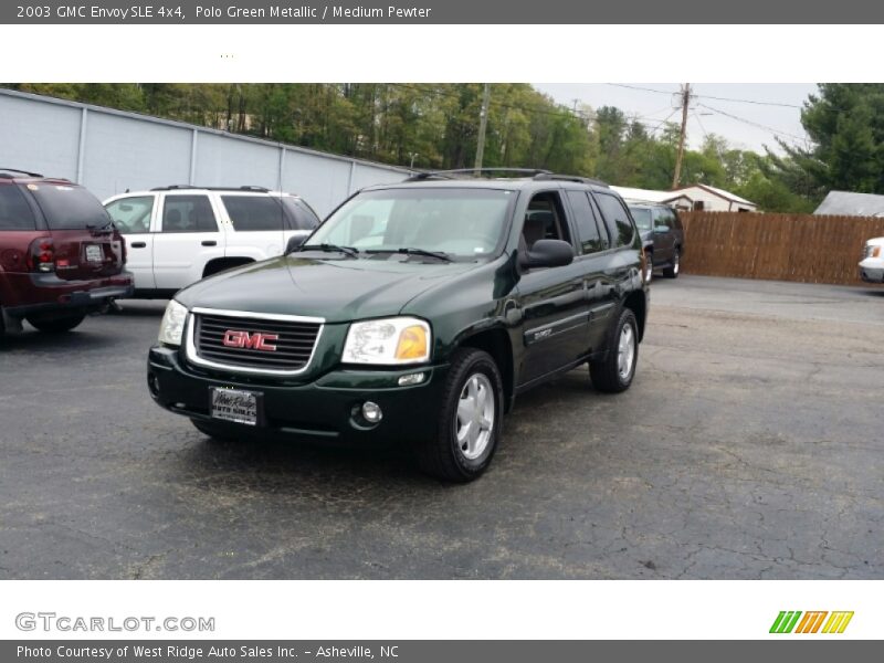 Polo Green Metallic / Medium Pewter 2003 GMC Envoy SLE 4x4