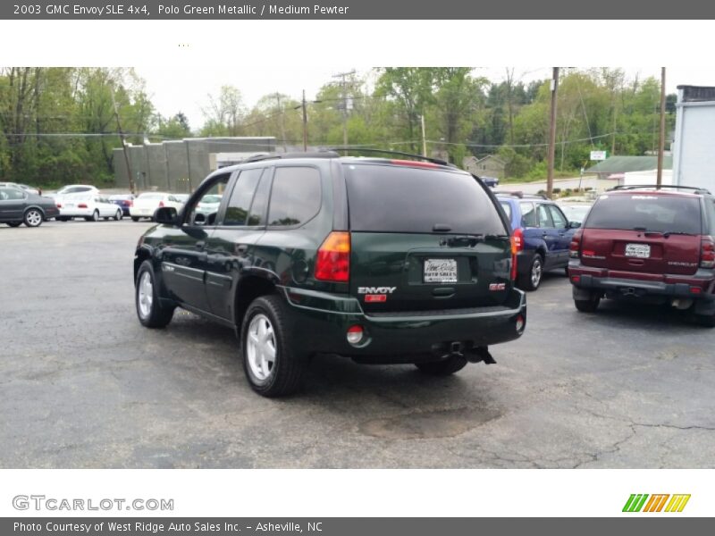 Polo Green Metallic / Medium Pewter 2003 GMC Envoy SLE 4x4