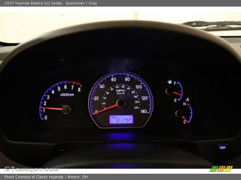 Quicksilver / Gray 2007 Hyundai Elantra GLS Sedan