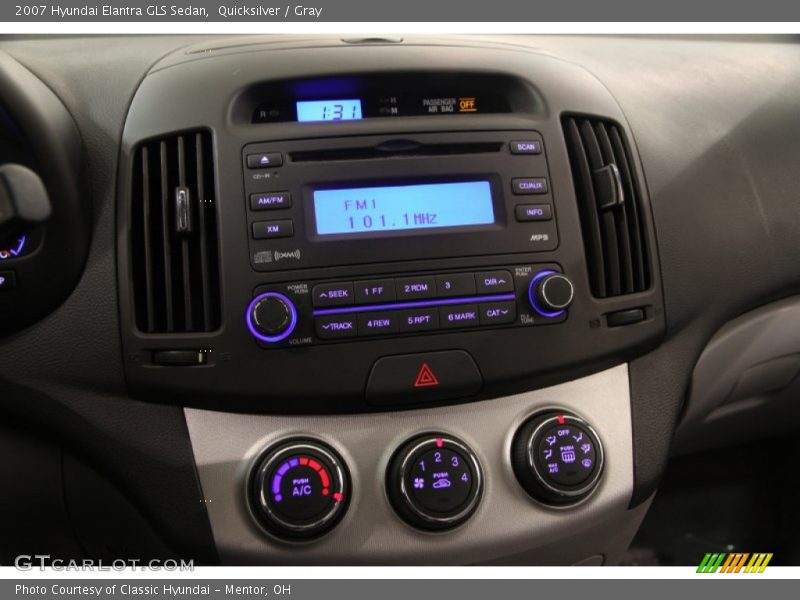 Quicksilver / Gray 2007 Hyundai Elantra GLS Sedan