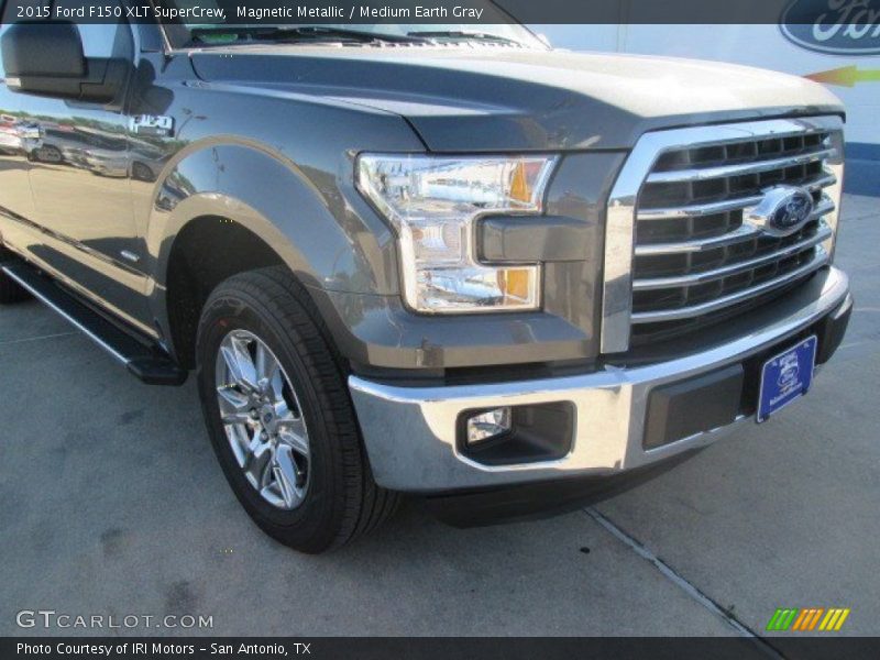 Magnetic Metallic / Medium Earth Gray 2015 Ford F150 XLT SuperCrew