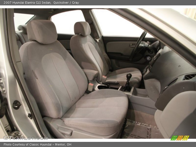 Quicksilver / Gray 2007 Hyundai Elantra GLS Sedan