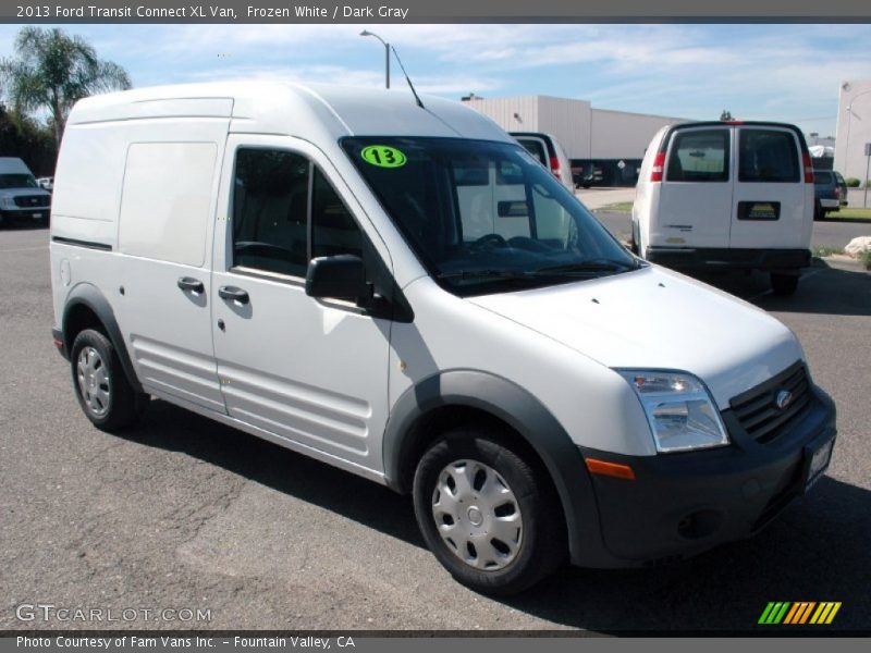 Frozen White / Dark Gray 2013 Ford Transit Connect XL Van