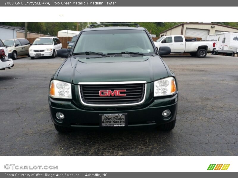 Polo Green Metallic / Medium Pewter 2003 GMC Envoy SLE 4x4