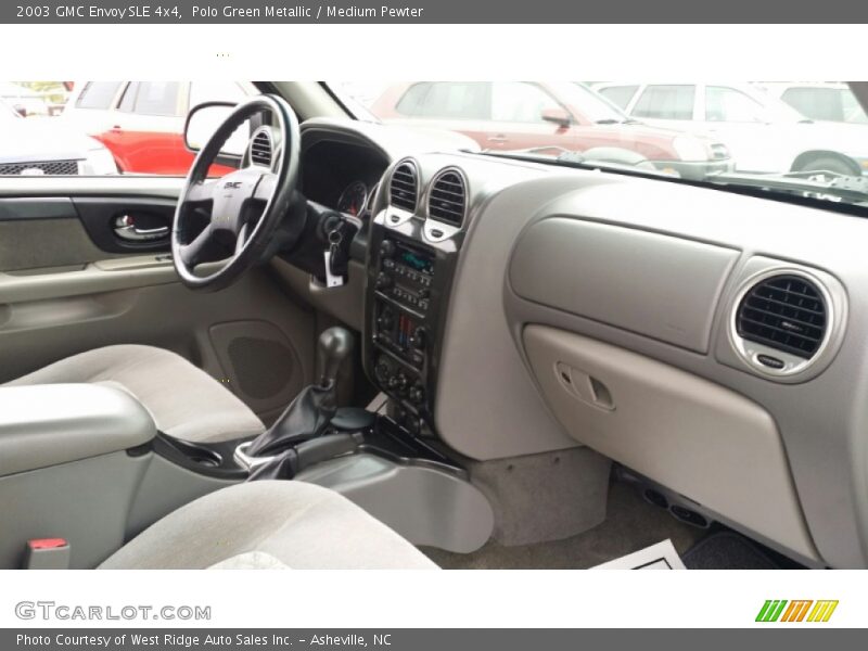 Polo Green Metallic / Medium Pewter 2003 GMC Envoy SLE 4x4